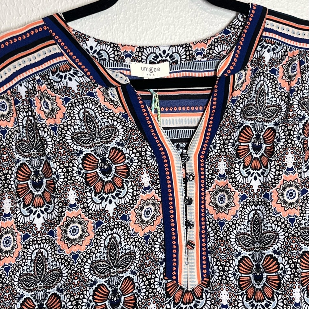Umgee Multicolor Patterned Mini Dress - Picture 4 of 14